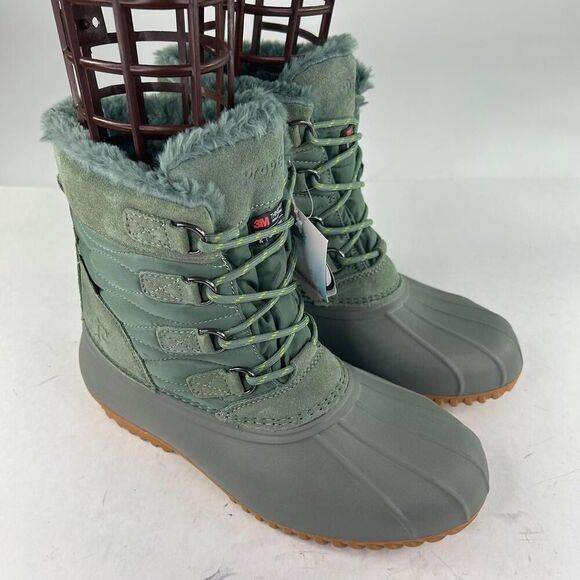 Propet Ingrid Womens Green Thyme Cold Weather Boots US 10 Whide WTPF Winter Boot - Picture 5 of 12